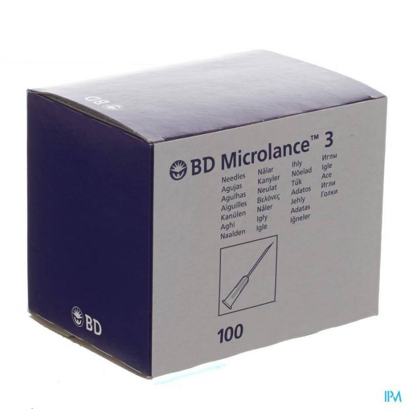 BD MICROLANCE 3 AIG.21G 1 1/2 RB 0,8X40MM VERT 100