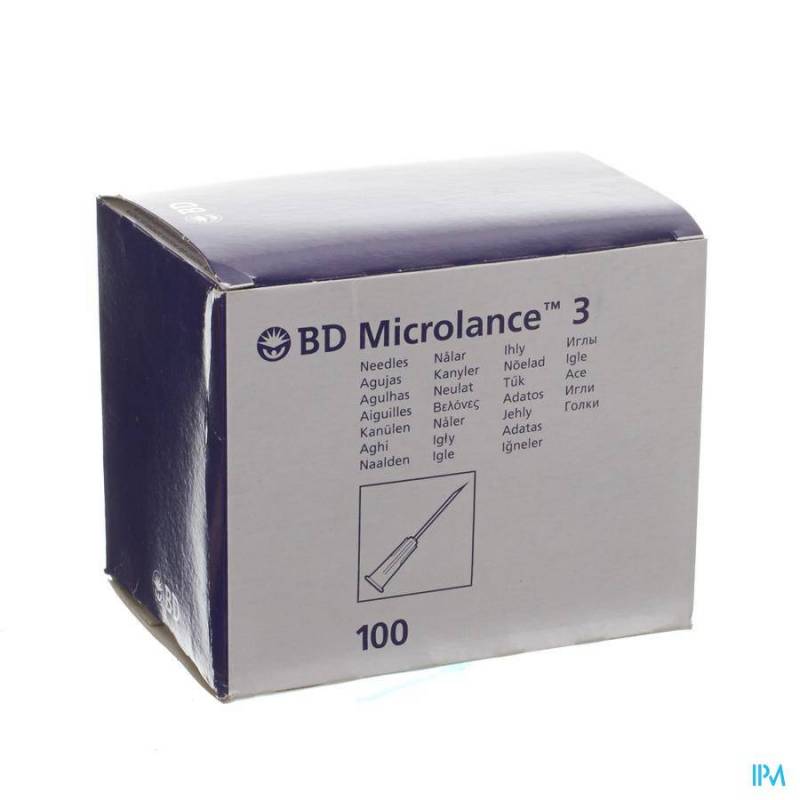 BD MICROLANCE 3 AIG. 23G 1 RB 0,6X25MM BLEU 100