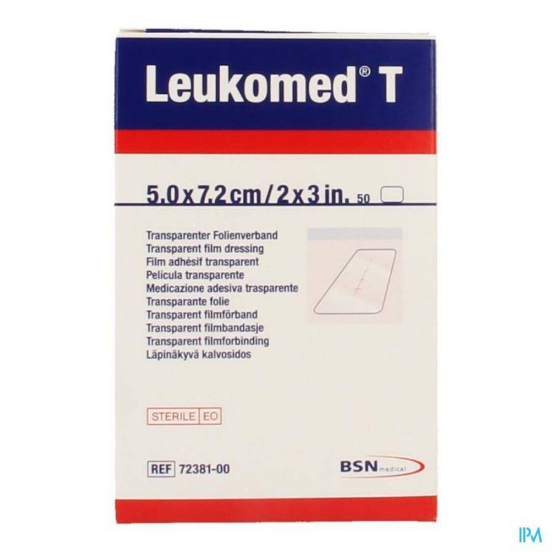 LEUKOMED T PANSEMENT STERIL 7,2CMX 5CM 50 7238100