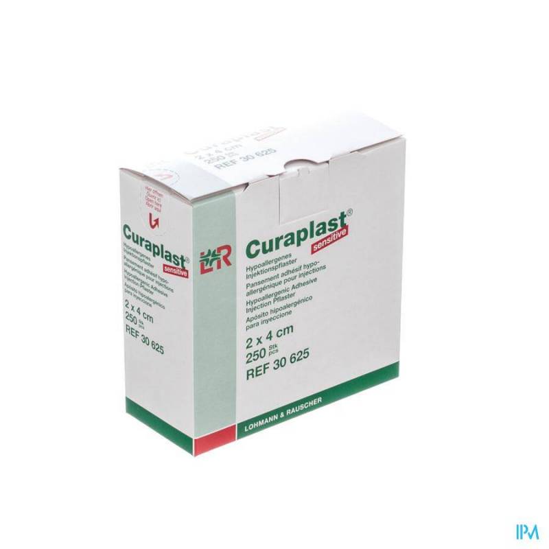 Curaplast Sensitiv Verb Adh 2x4cm 250 30625