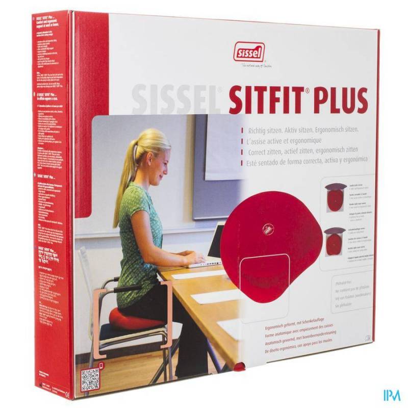 Charlotte Bronte dubbele Wijde selectie Sissel Sitfit Plus Zitkussen Blauw + Pomp-Online apotheek-Pharmazone