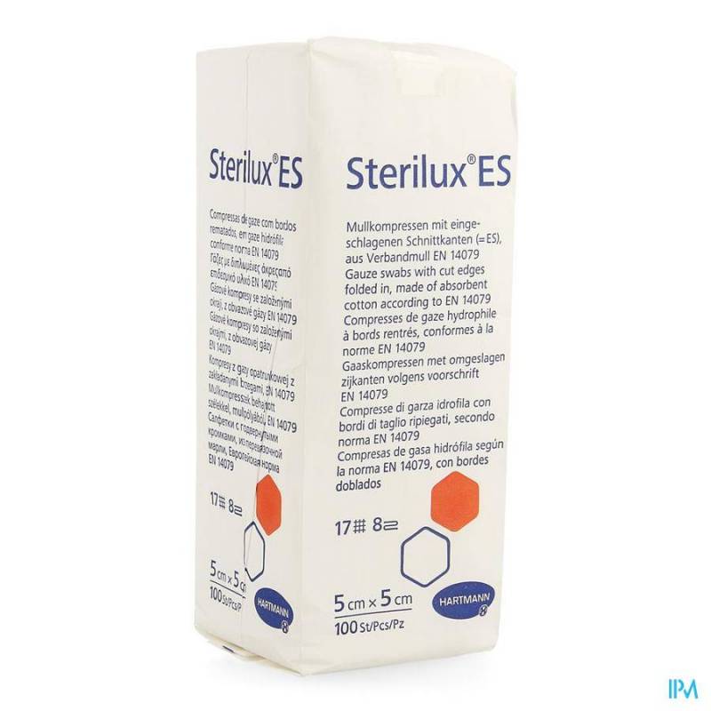 Sterilux Es Kp N/st 8pl 5x 5cm 100 4188002
