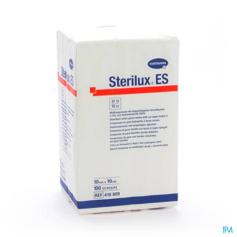 STERILUX ES CP N/ST 12PL 10,0X10,0CM 100 4188092