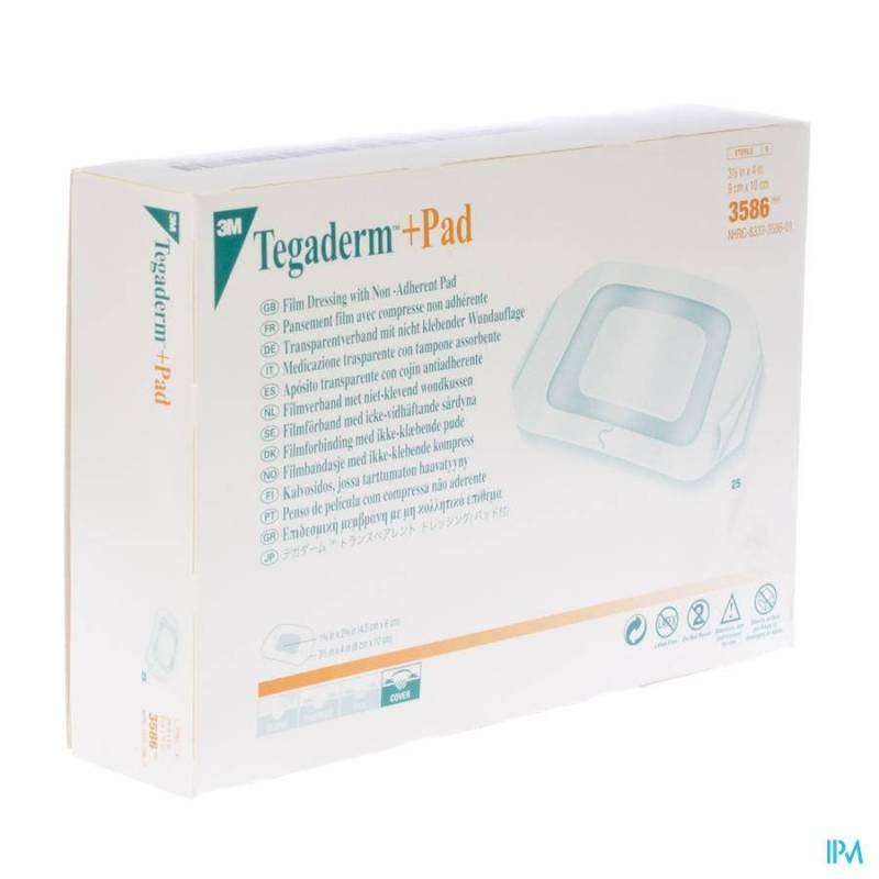 Tegaderm + Pad 3m Transp Steril 9cmx10cm 25 3586