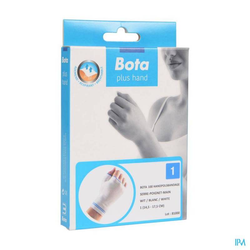 BOTA SERRE-POIGNET-MAIN+POUCE 100 WHITE N1