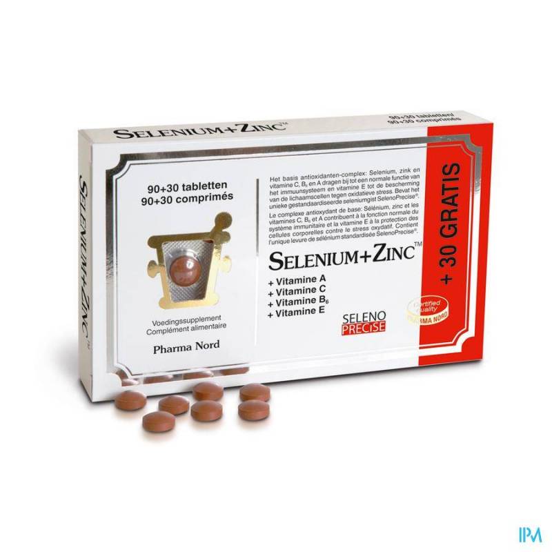 Selenium+zinc | Comp 120 | 90 tabl + 30 gratis 