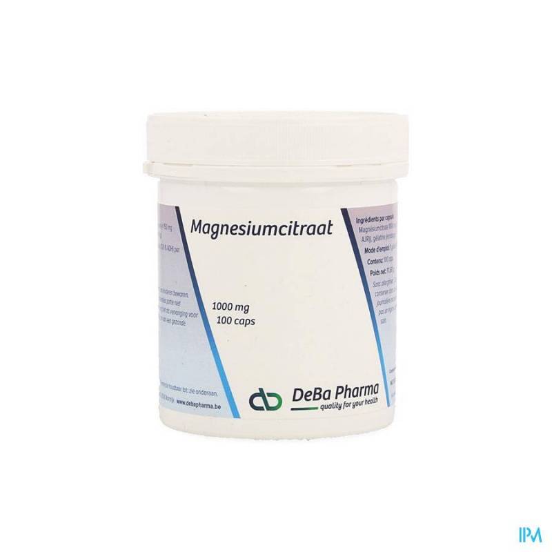 MG CITRATE V-CAPS 100X1000MG DEBA