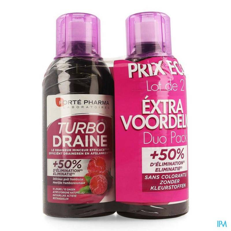 Turbodraine Framboos Duo 2x500ml