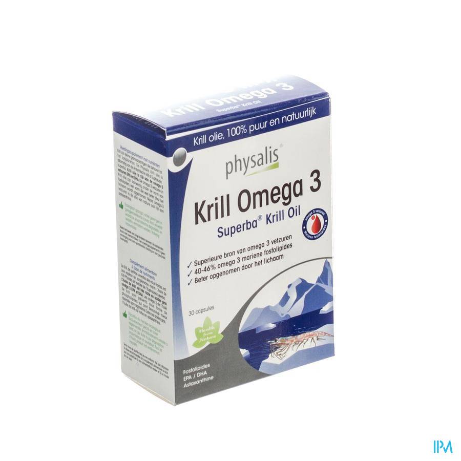 Physalis Krill Omega 3 Capsules  30