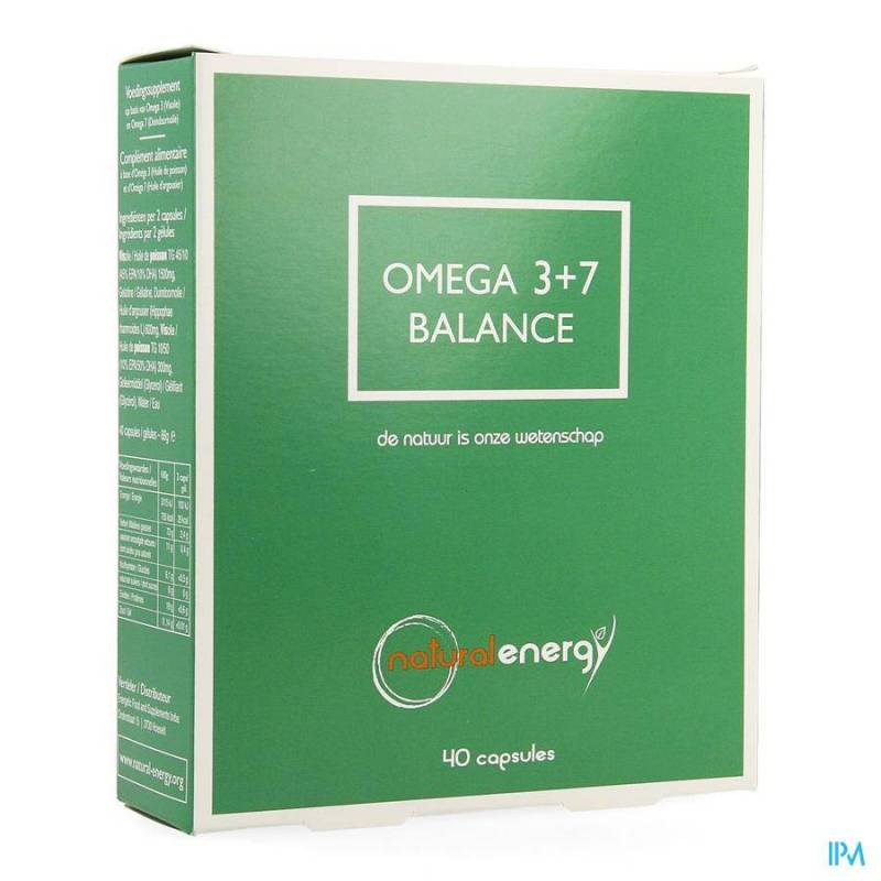 Natural Energy Omega 3+7 Balance Caps 40