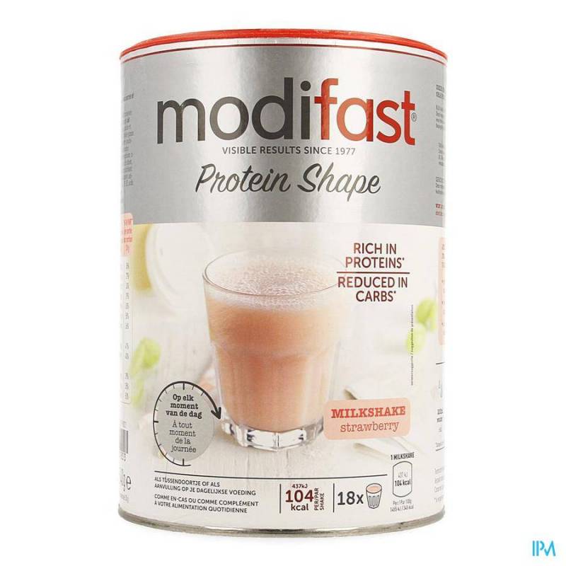 Modifast Protiplus Milkshake Aardbei 540g