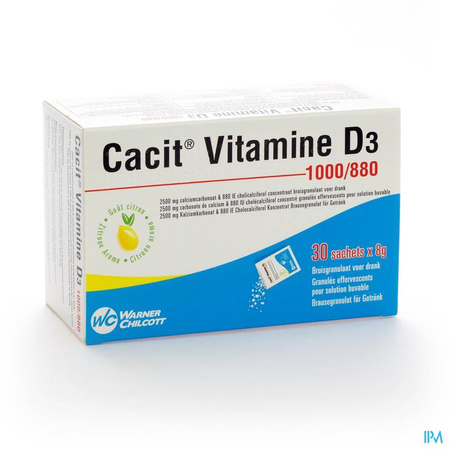 Cacit Vitamine D3 1000/880 30 Zakjes