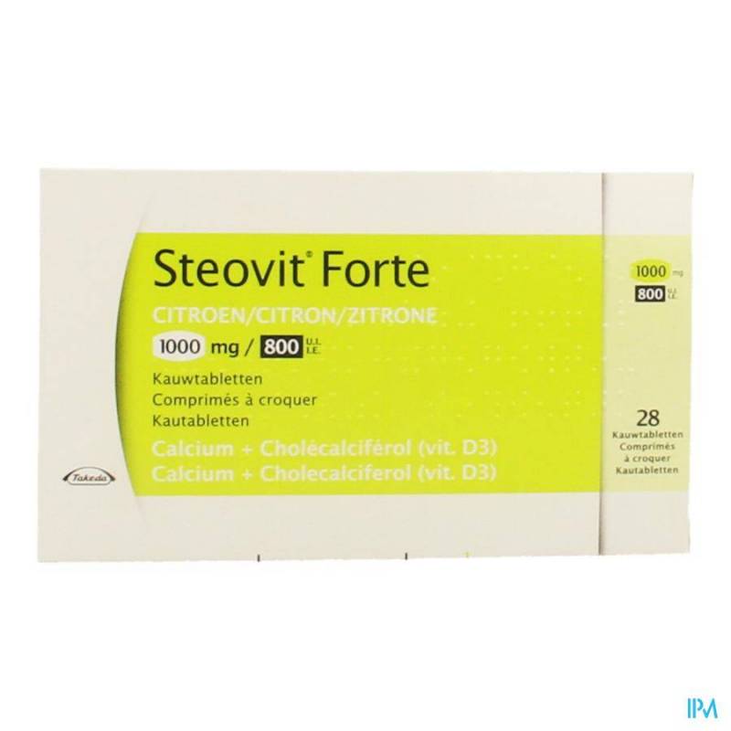 STEOVIT FORTE 1000MG/800UI COMP CROQ 28