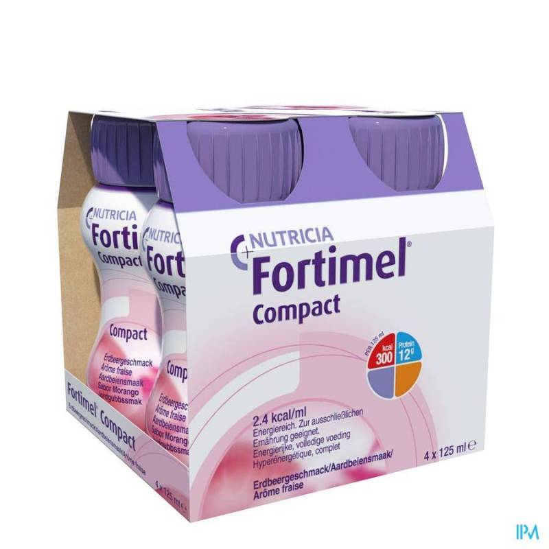 Fortimel Compact Aardbei 4x125ml