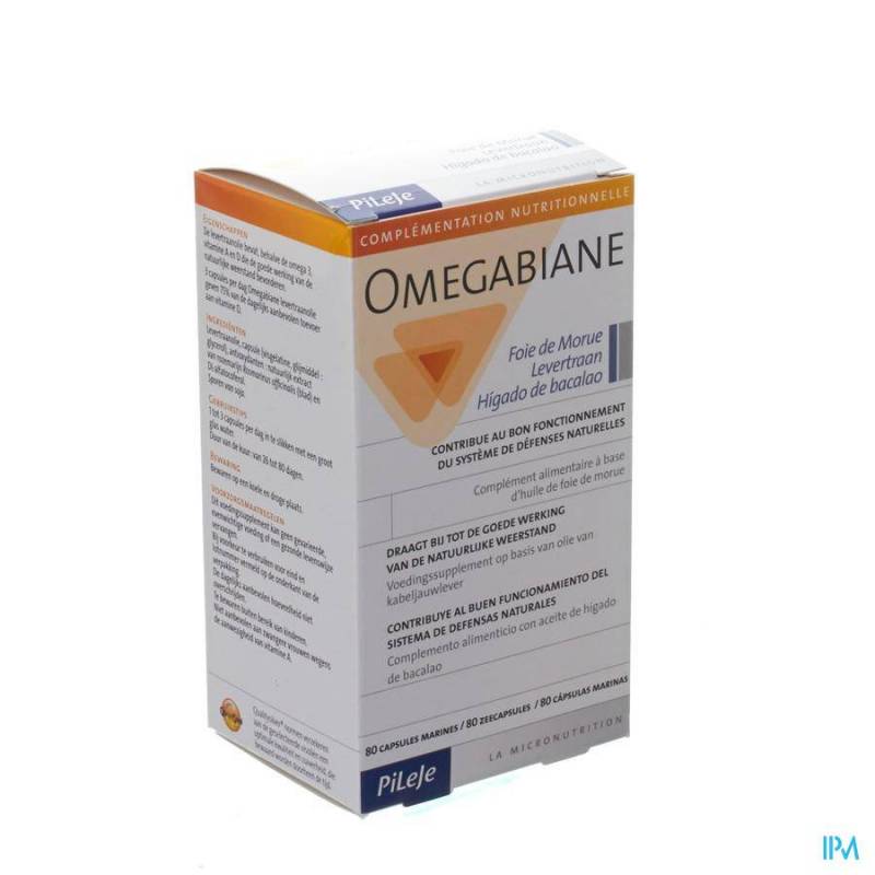 Omegabiane Levertraan Capsules  80