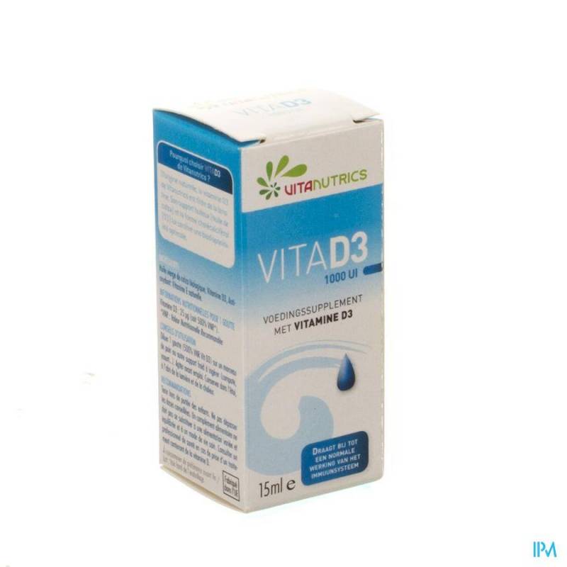 Vitanutrics Vita D3 1000ui Druppels 15ml