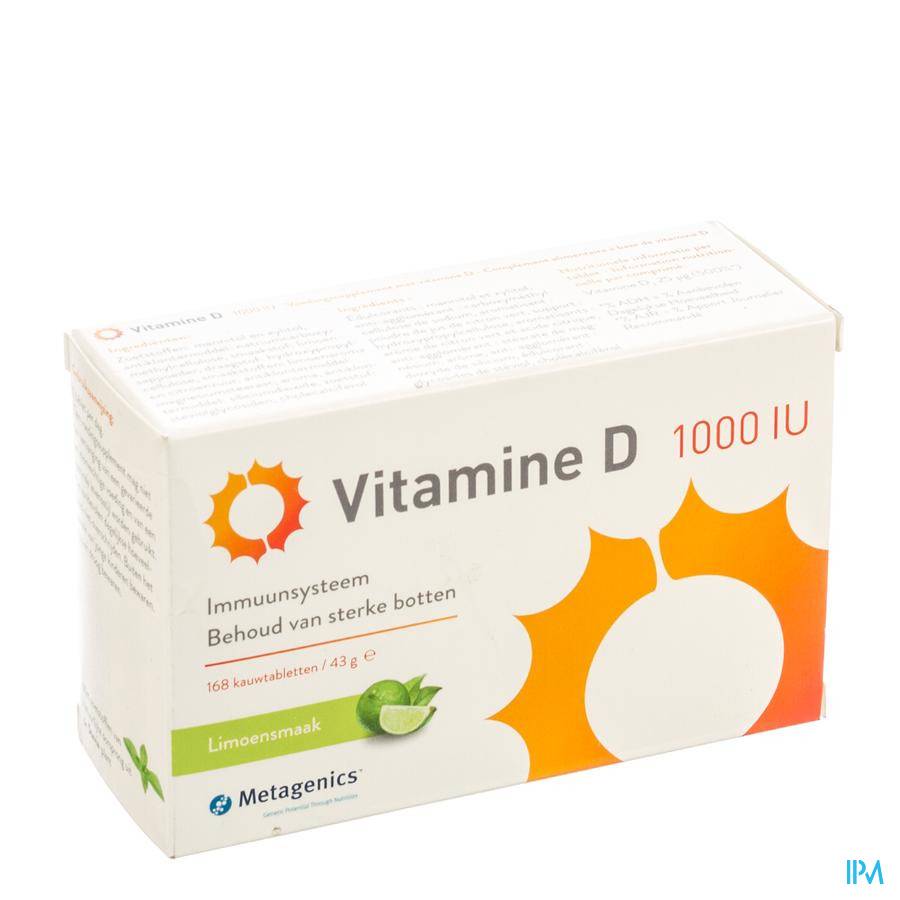 Vitamine D 1000iu Tabl 168 Metagenics