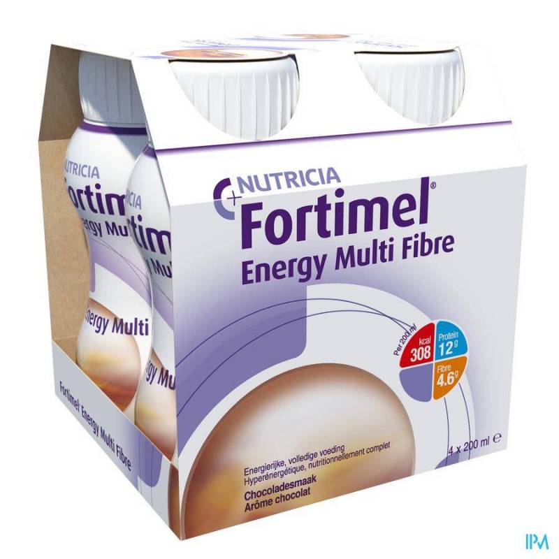 FORTIMEL ENERGY MULTI FIBRE CHOCOLAT 4X200ML