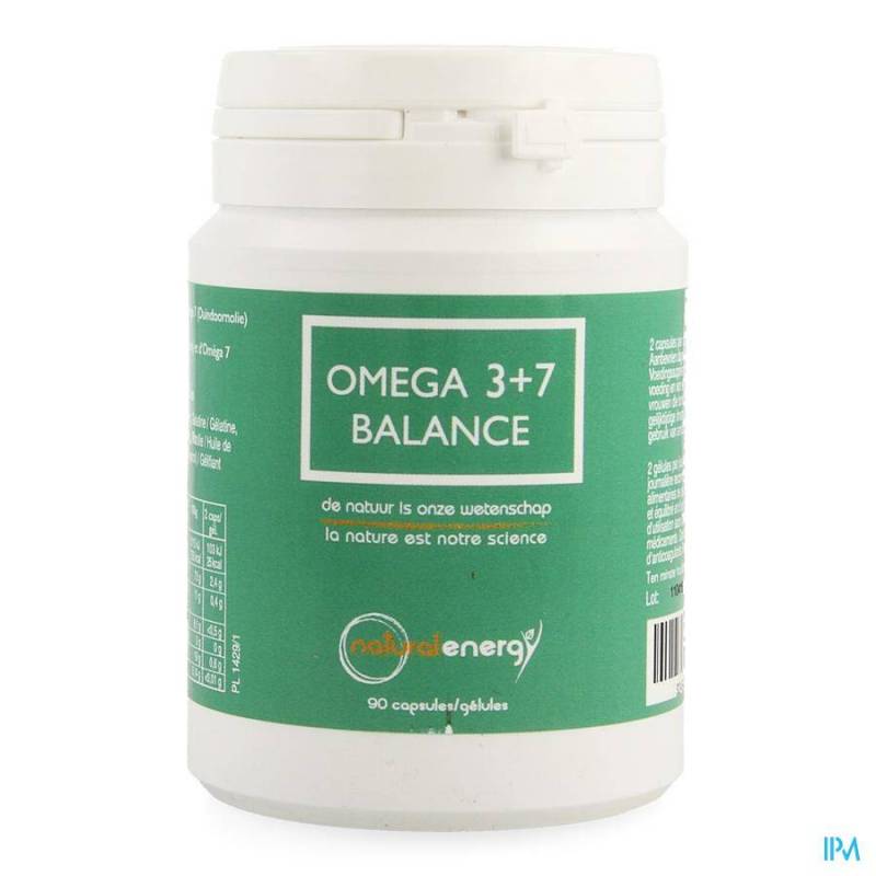 Natural Energy Omega 3+7 Balance Caps 90