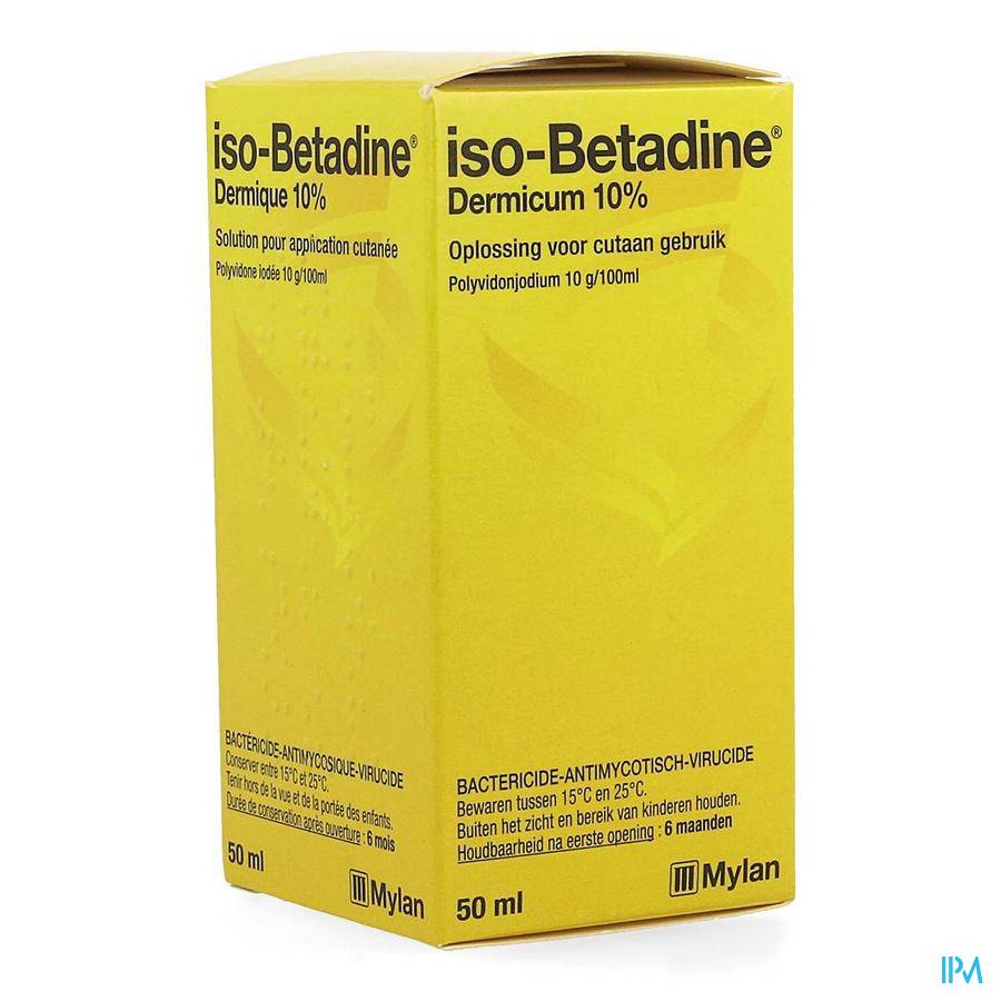 Iso-Betadine Dermicum 10% Oplossing Fles 50ml