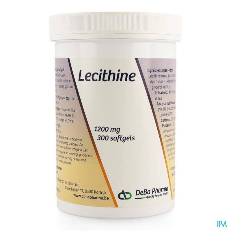 Lecithine Caps 300x1200mg Deba