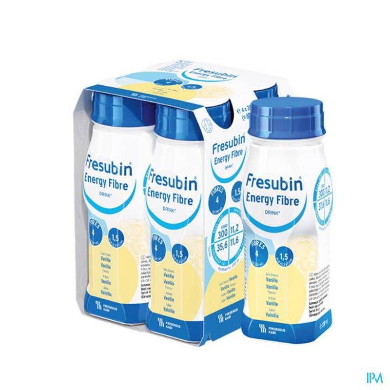 Fresubin Energy Fibre Drink Vanille Fl 4x200ml