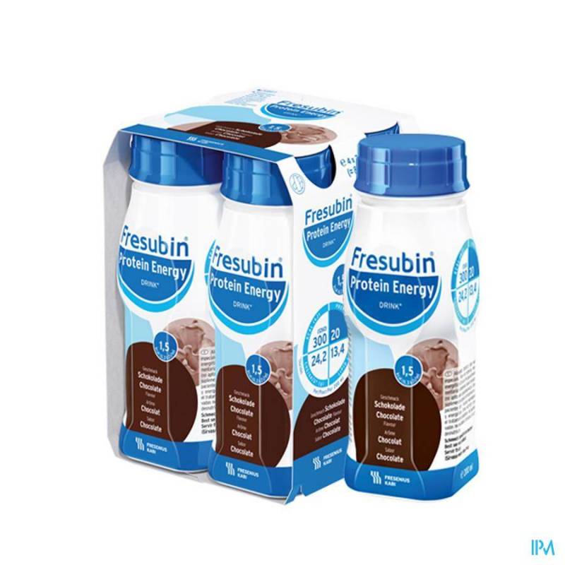 Fresubin Protein Energy Drink Chocolade Fl 4x200ml