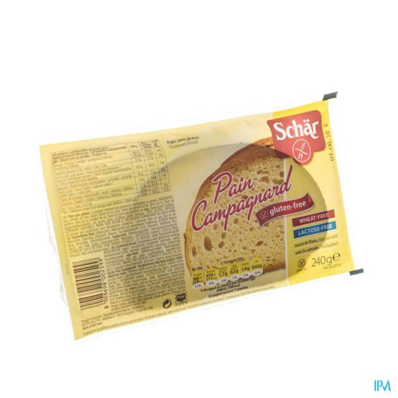 SCHAR PAIN CAMPAGNARD TRANCHE 240G 6575