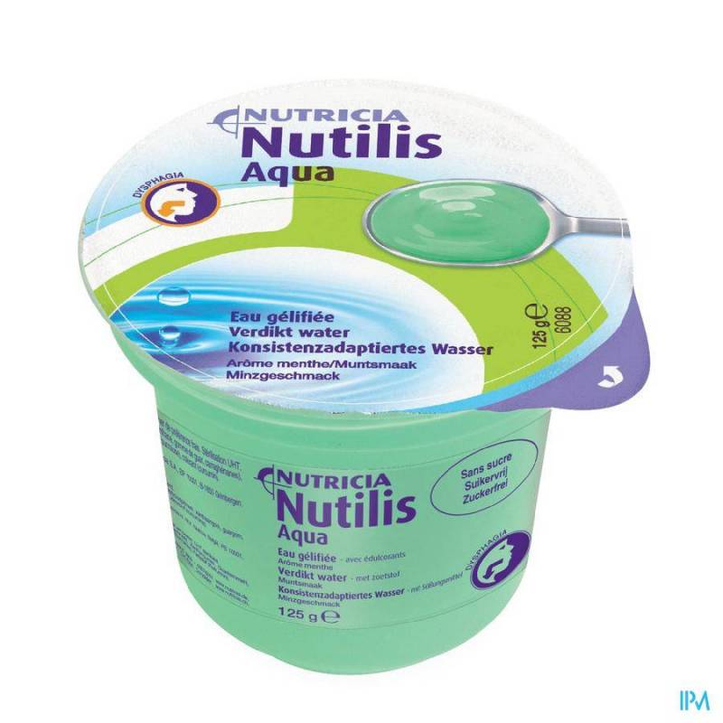NUTILIS EAU GELIFIEE MENTHE CUPS 12X125G