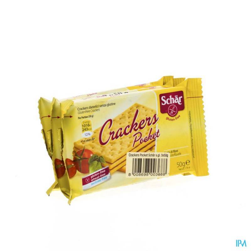 Schar Cracker Pocket Glutenvrij 3x50g 6541