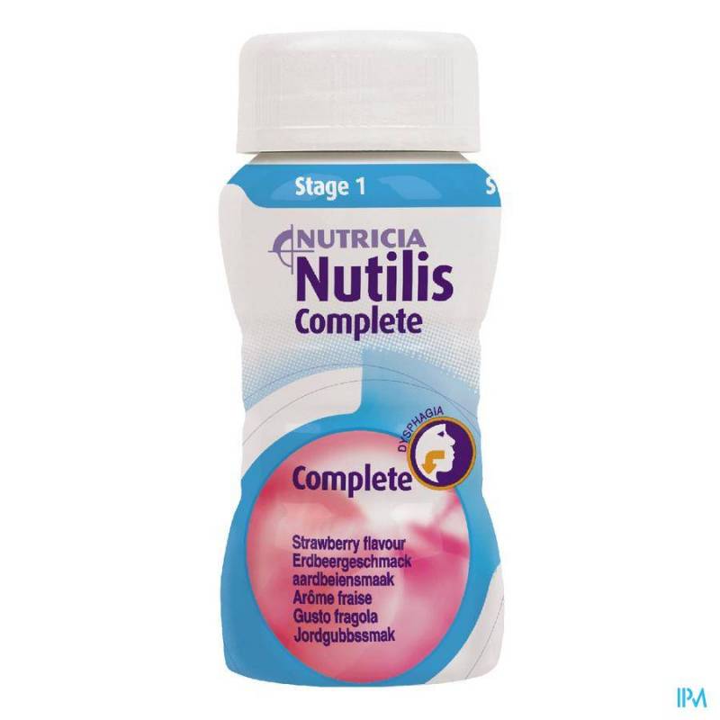 Nutilis Complete Stage 1 Aardbei Flacon 4x125ml