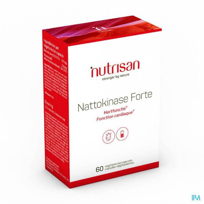 Nattokinase Forte Nf Vegetarian Capsules  60 Nutrisan