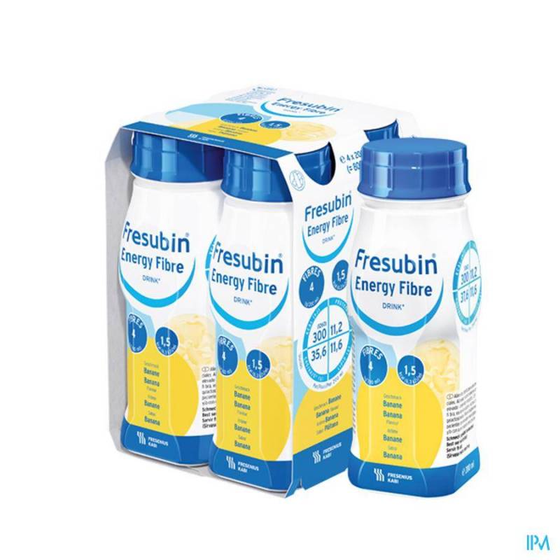 FRESUBIN ENERGY FIBRE DRINK BANANE 4X200ML 7023601