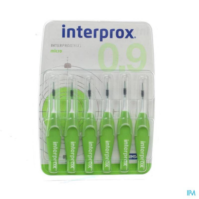 Interprox Micro Interdentale Borsteltjes Groen 2,4mm 6 Stuks