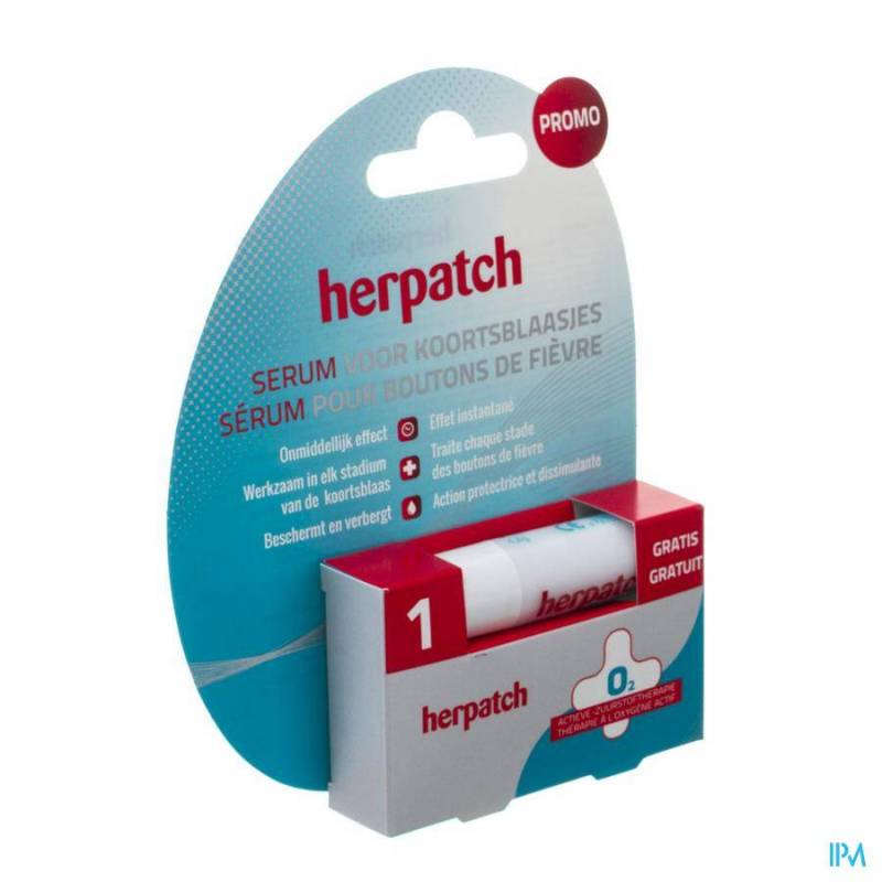 Herpatch Serum Koortsblaasjes 5ml + GRATIS Prevent Stick 4,8g
