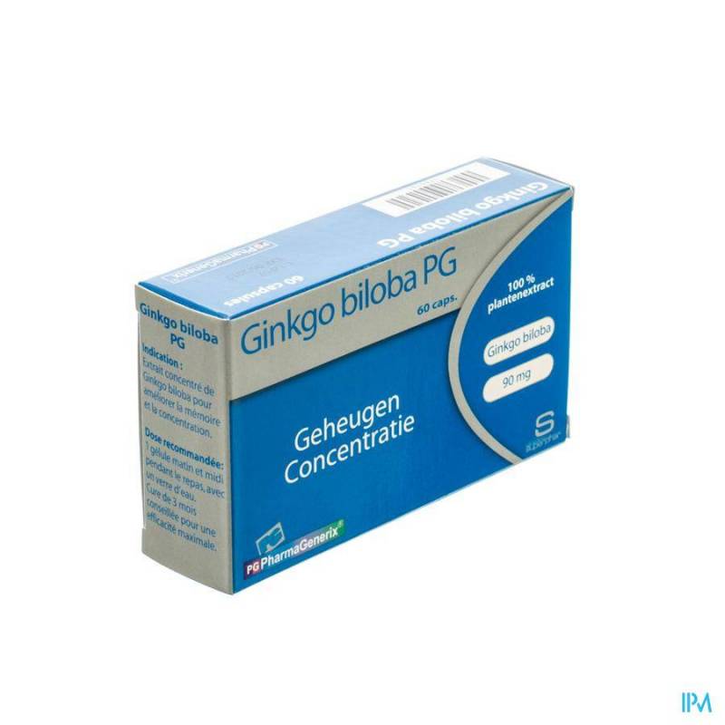 Gingko Biloba Pg Pharmagenerix Capsules  60