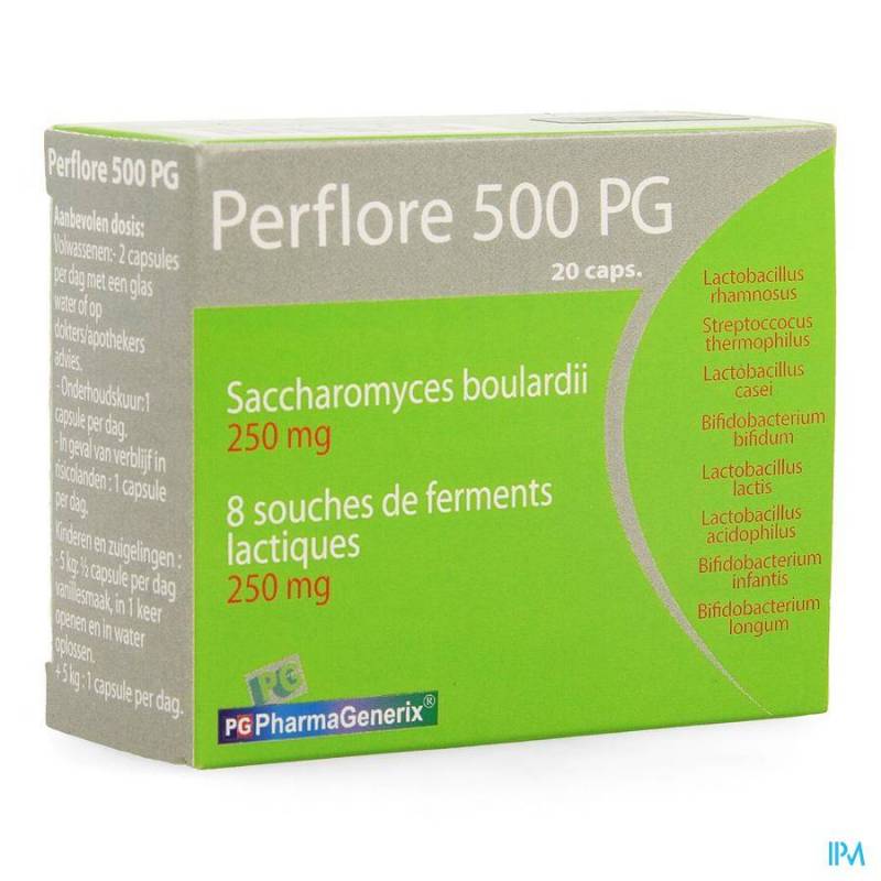 PERFLORE 500 PG PHARMAGENERIX CAPS 20