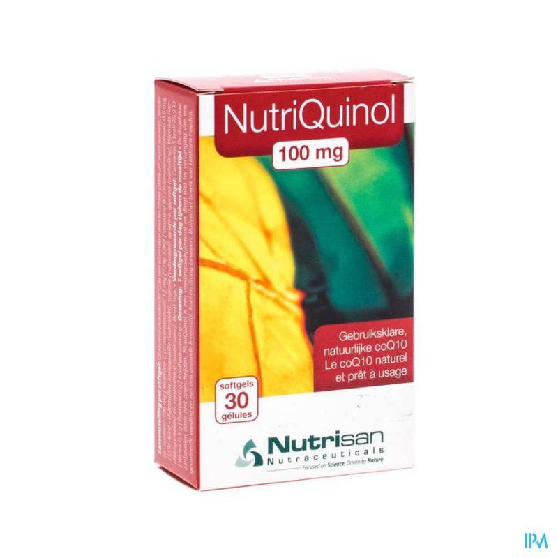 NUTRIQUINOL 100MG NF SOFTGELS 30 NUTRISAN