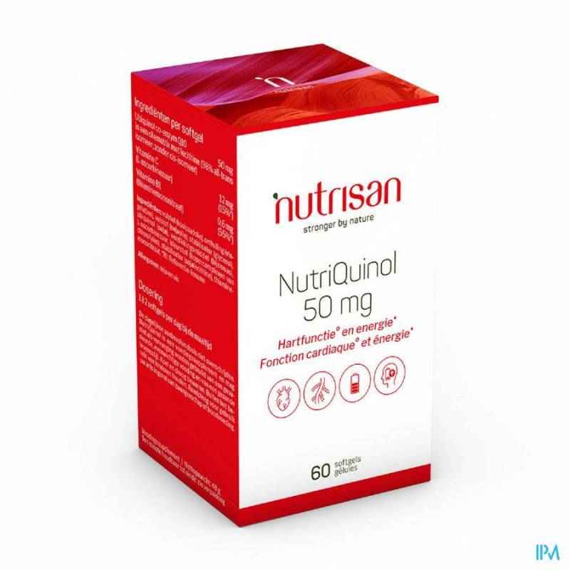 NUTRIQUINOL 50MG NF SOFTGELS 60 NUTRISAN