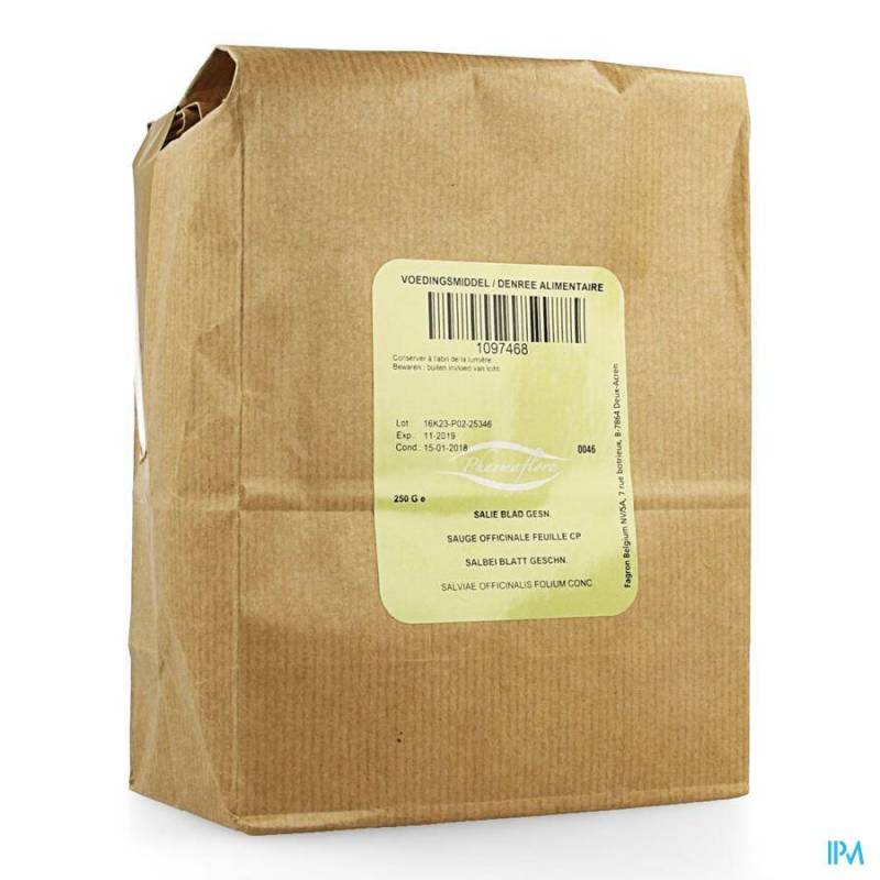 SAUGE OFFIC. FEUILLE COUPEE BOITE 250G PHARMAFL