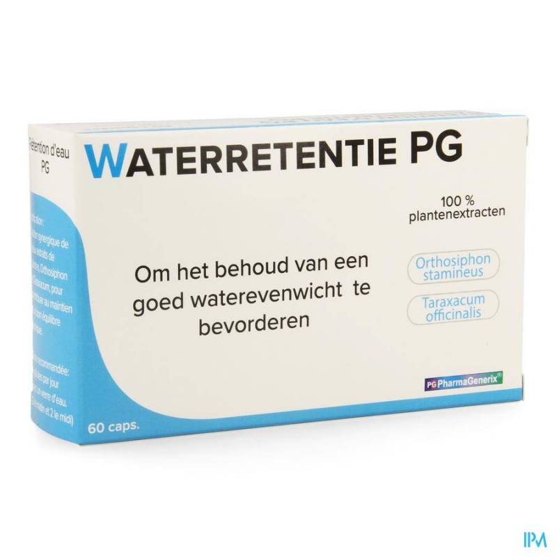 Waterretentie Pg Pharmagenerix Capsules  60