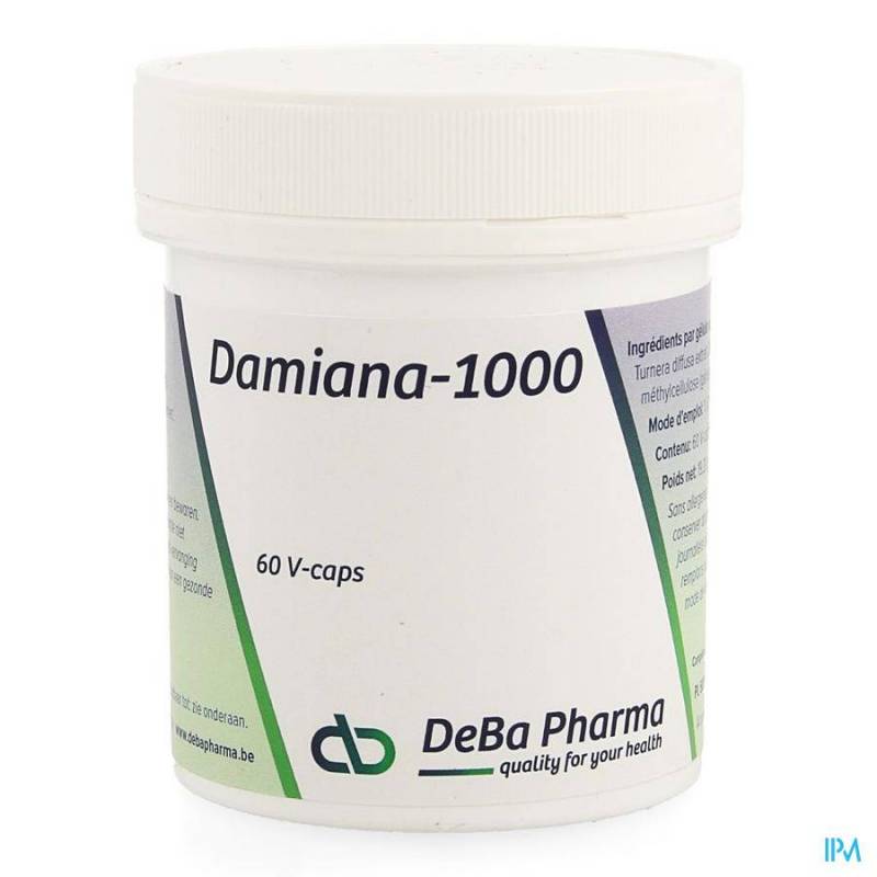 Damiana-1000 Vegetarian Capsules  60 Deba