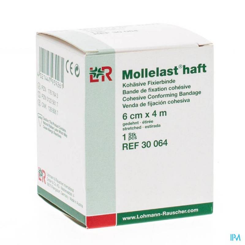 MOLLELAST HAFT BANDE ELAST ADH 6CMX 4M 30064