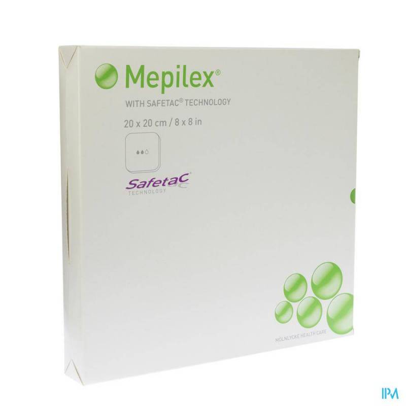 Mepilex Schuimverb Sil Abs Ster 20x20cm 5 294400