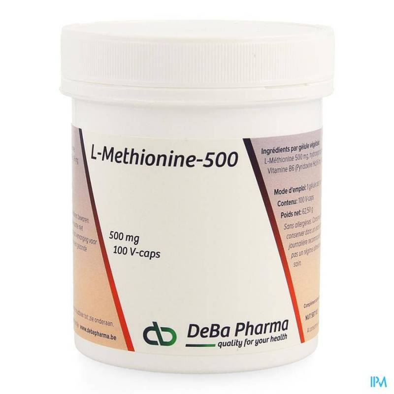 l-methionine +b6 Capsules  100x500mg Deba