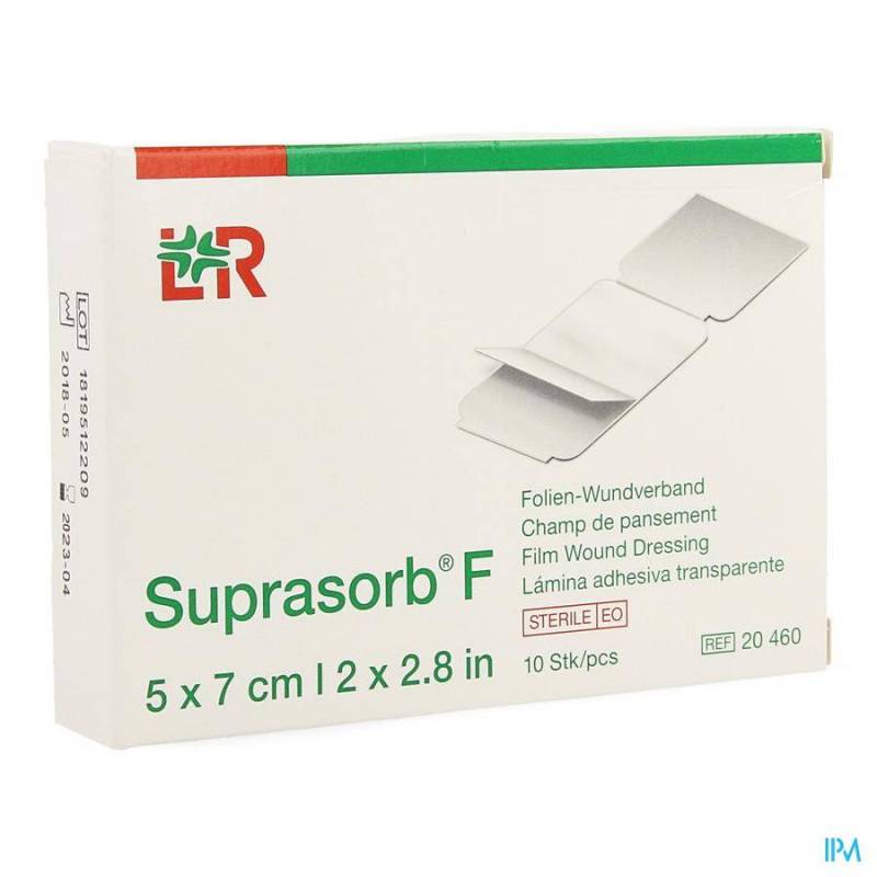 SUPRASORB F FILM CP STERIL 5X 7CM 10 20460