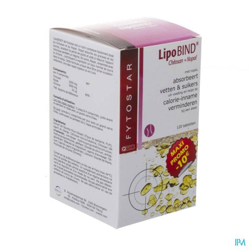 Fytostar Lipobind Chitosan Nopal Tabletten 120