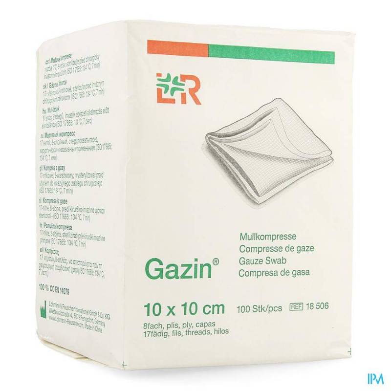 GAZIN CP N/STER 8P 10,0X10,0CM 100 18506