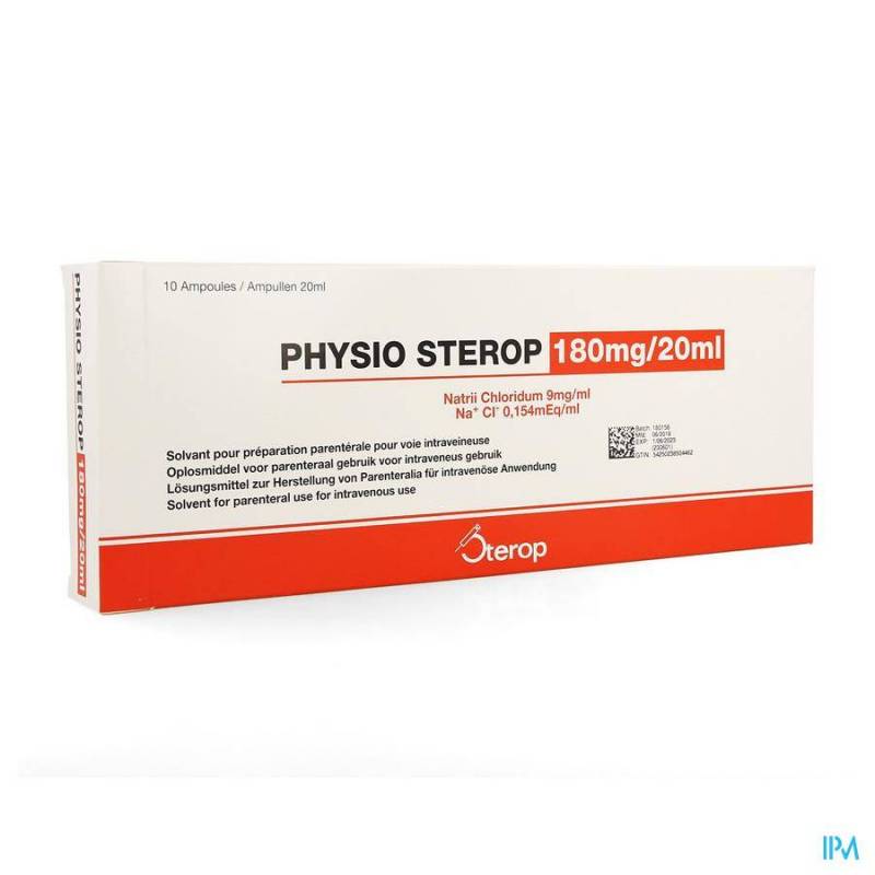 Sterop Physio Iv 20ml 0,9 % 10 Amp