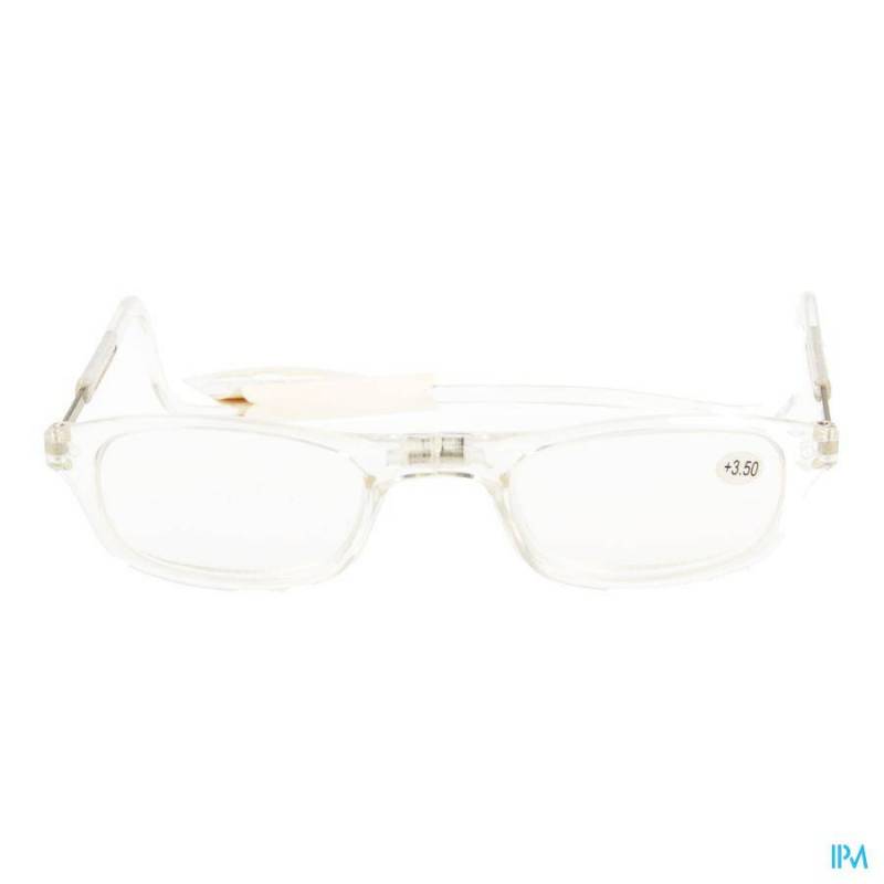 CLIPYREADER LUNETTES +3.50 TRANSPARENT